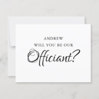 Will You Be Our Officiant | Wedding Marry Us