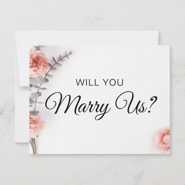 Will You Be Our Officiant | Wedding Marry Us Invitation (Front)