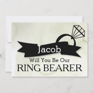 Will You Be Our Ring Bearer Invitation