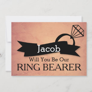 Will You Be Our Ring Bearer Invitation