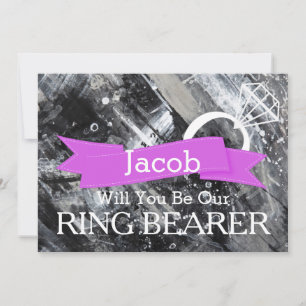 Will You Be Our Ring Bearer Wooden Invitation