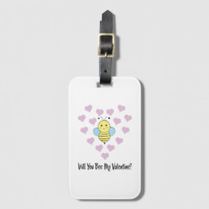 Will You Bee My Valentine Luggage Tag