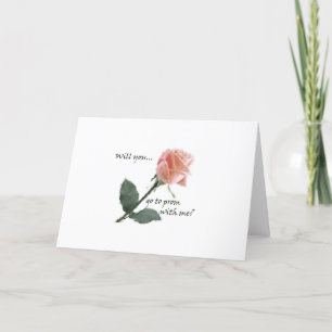Will you go to prom with me? card