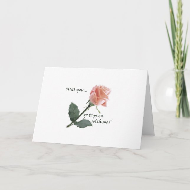 Will you go to prom with me? card (Front)