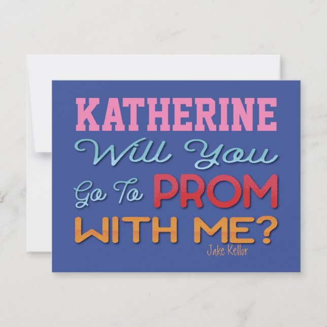 Will You Go To Prom With Me? Monogram (Front)