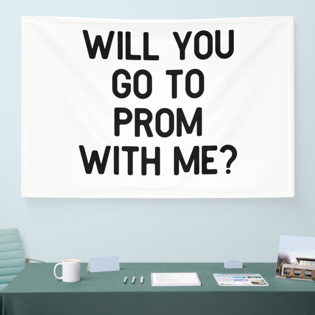 Will You Go to Prom With Me? Promposal Banner (Tradeshow)