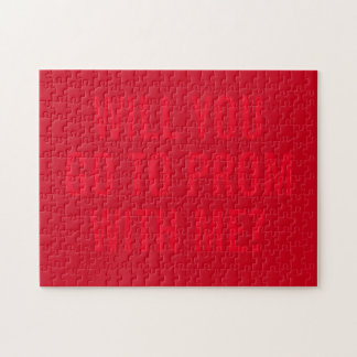 Will You Go To Prom With Me? Secret Message Jigsaw Puzzle