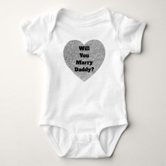 Will you marry daddy baby vest bodysuit