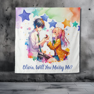 Will you Marry Me   Anime Marriage Proposal  Tapestry
