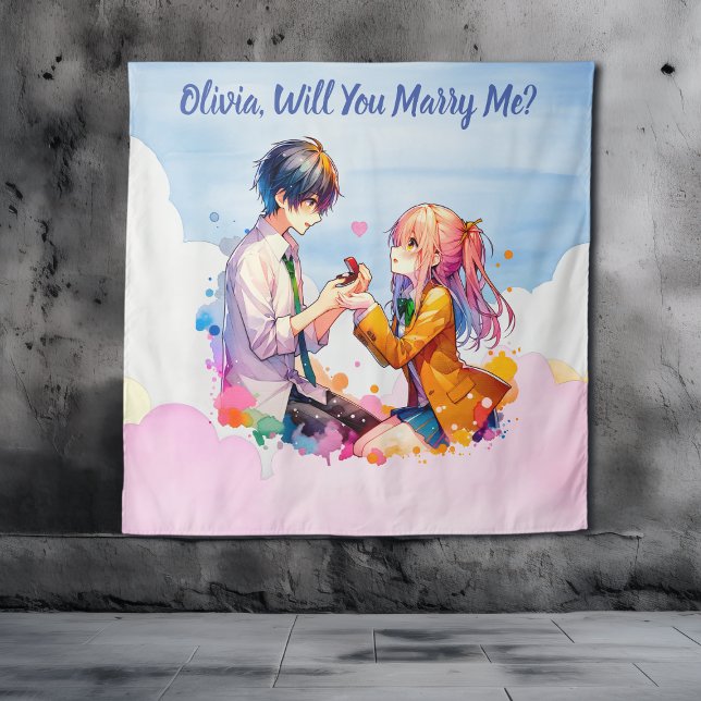 Will you Marry Me | Anime Marriage Proposal  Tapestry (Creator Uploaded)