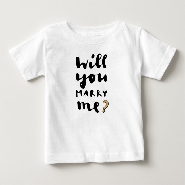 Will you marry me baby bodysuit (Front)