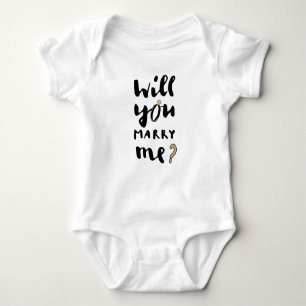 Will you marry me baby bodysuit