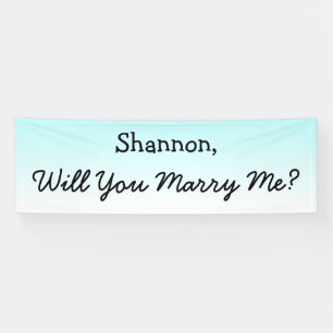 Will you Marry Me Banner