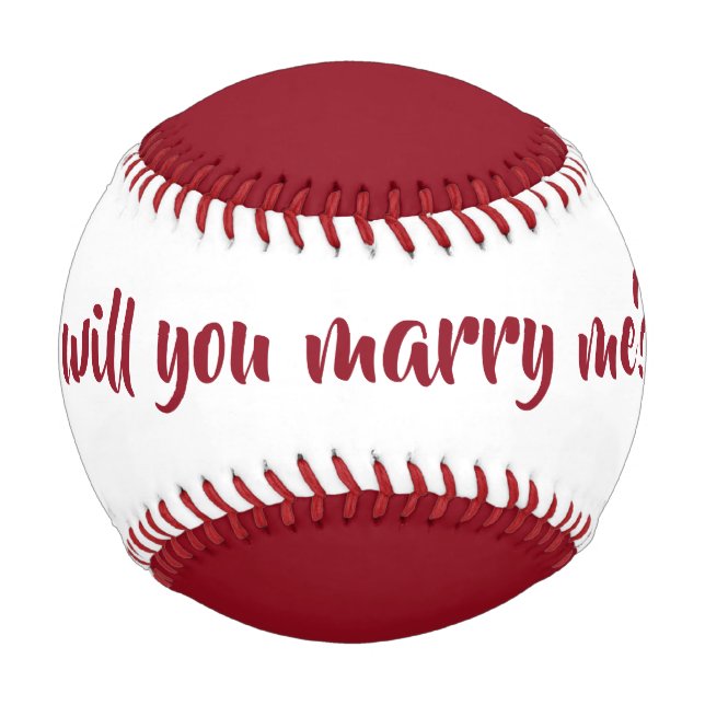 will you marry me baseball by dalDesignNZ (Back)