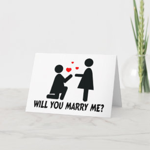 Will You Marry Me Bended Knee Woman & Woman Card