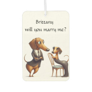 Will You Marry Me Car Air Freshener