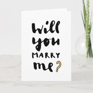 Will you marry me card