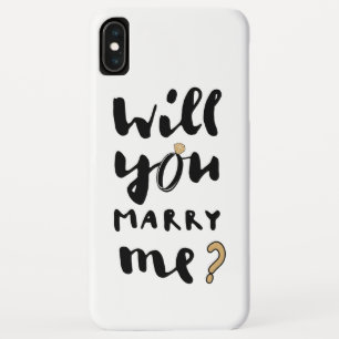 Will you marry me iPhone XS max case