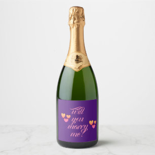 will you marry me champagne bottle labels