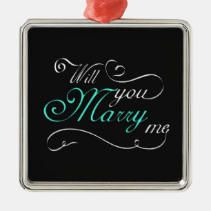 **WILL YOU MARRY ME** CHRISMAS PROPOSAL ORNAMENT