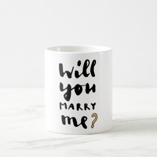 Will you marry me coffee mug