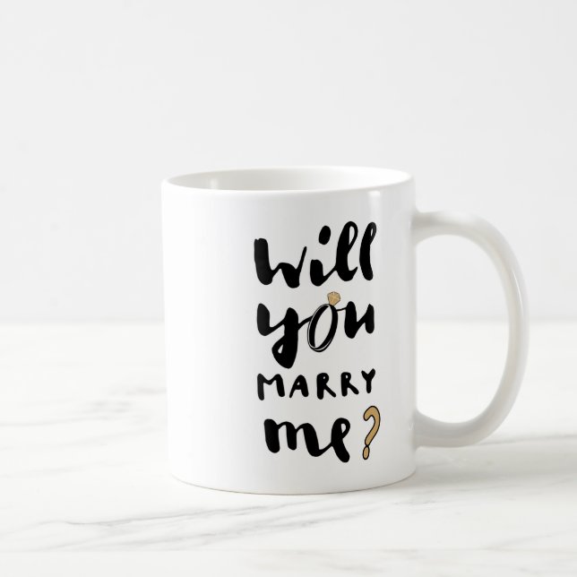 Will you marry me coffee mug (Right)