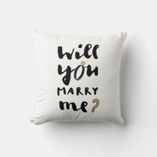 Will you marry me cushion