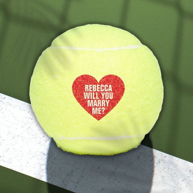 Will You Marry Me Custom Marriage Proposal Tennis Balls (Will You Marry Me Custom Marriage Proposal Tennis Balls)