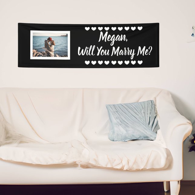 Will you Marry Me Custom Name and Photo Banner (Creator Uploaded)