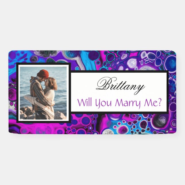 Will you Marry Me Custom Name Proposal    Banner (Horizontal)