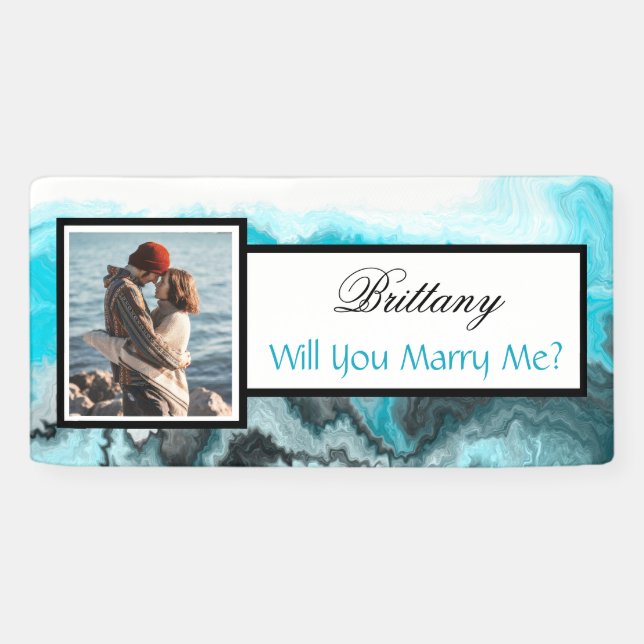 Will you Marry Me Custom Name Proposal    Banner (Horizontal)