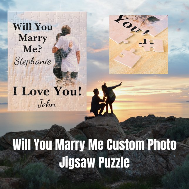 Will You Marry Me Custom Photo Jigsaw Puzzle (Will You Marry Me Custom Photo Jigsaw Puzzle
)