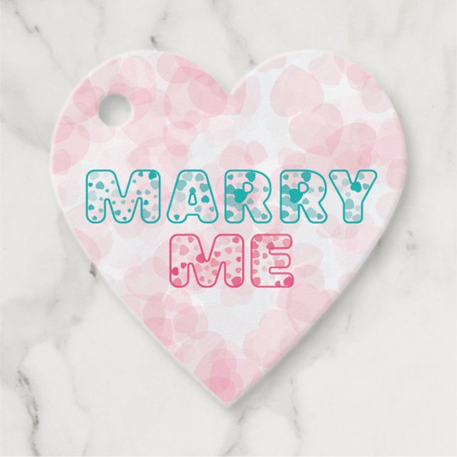 Will You Marry Me  Favour Tags (Front)
