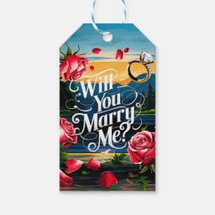 Will you marry me gift tags
