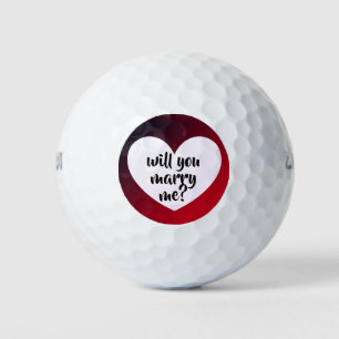 will you marry me? golf balls by dalDesignNZ