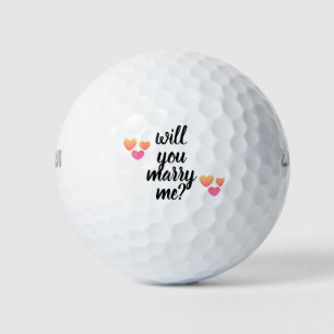 will you marry me golf balls by dalDesignNZ