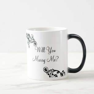 Will You Marry Me? Hidden Message Flourish Mug