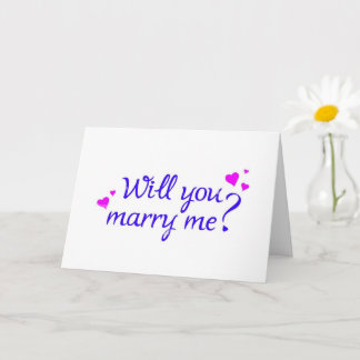 **WILL "YOU" MARRY "ME" (I LOVE YOU) CARD