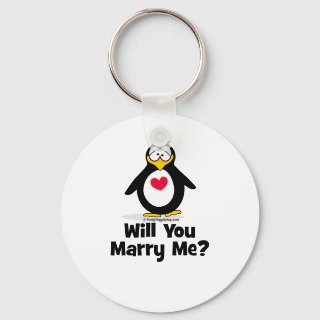 Will You Marry Me Key Ring (Front)
