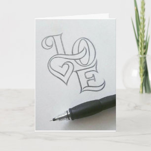 **WILL YOU MARRY ME?** LOVE IS A 4 LETTER WORD CARD