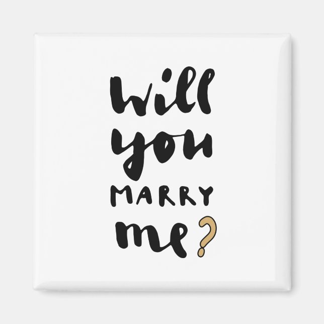Will you marry me magnet (Front)
