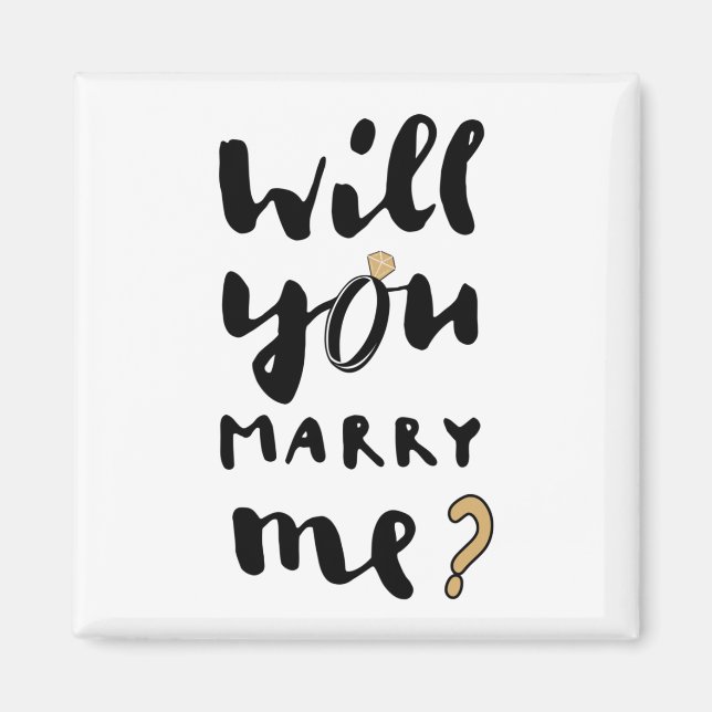 Will you marry me magnet (Front)