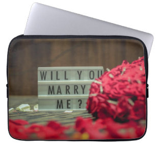 Will You Marry Me? Marriage Proposal Laptop Sleeve