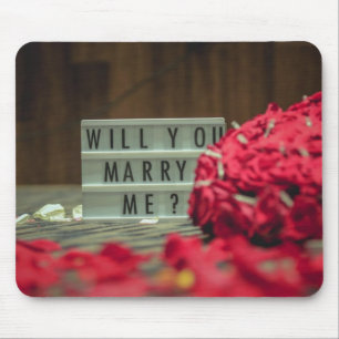Will You Marry Me? Marriage Proposal Mouse Pad
