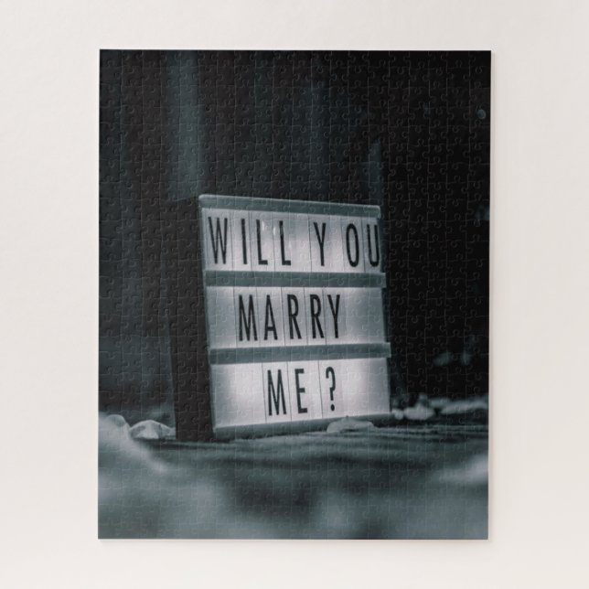 Will You Marry Me?  Marriage Proposal Romantic Jigsaw Puzzle (Vertical)
