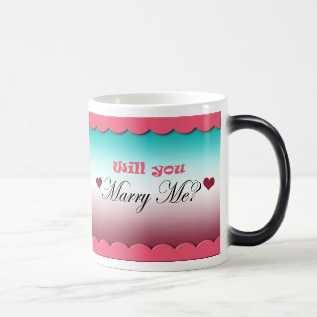 Will You Marry Me? Morphing Mug (Right)
