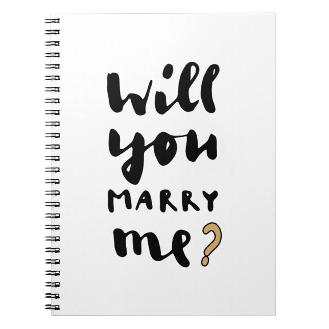 Will you marry me notebook (Front)