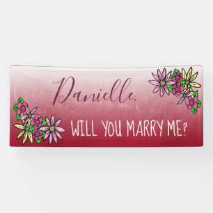 Will you Marry Me,  Ombre Banner