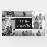 Will You Marry Me | Photo Black And White Collage