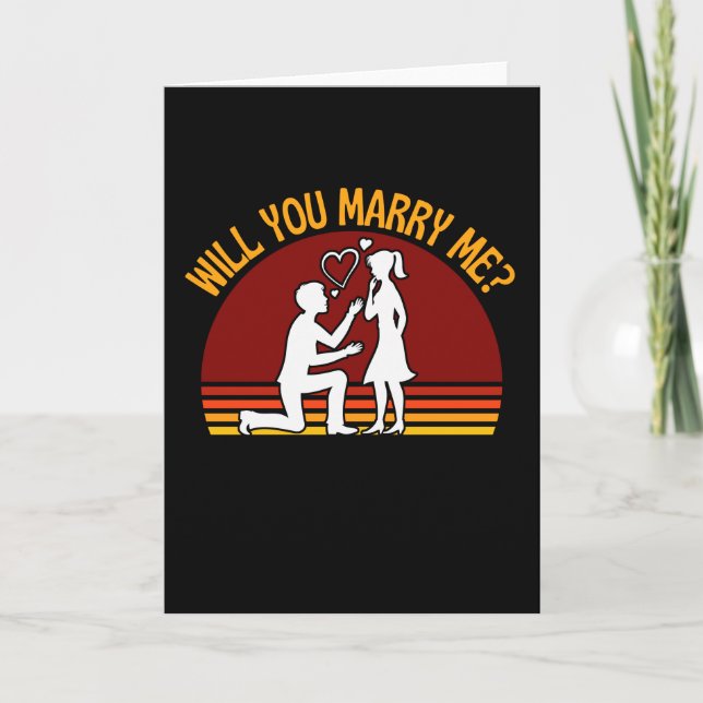 Will You Marry Me Pop The Question Card (Front)